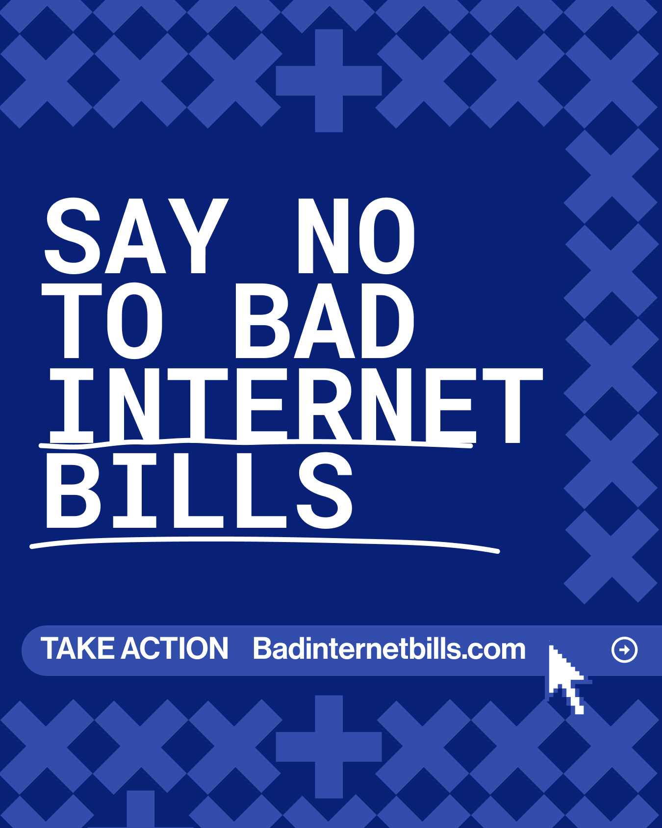 Say NO to bad internet bills. Take action at badinternetbills.com